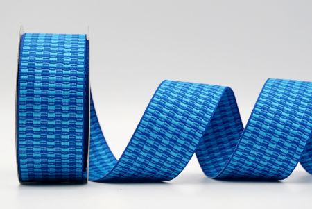 Blaues Band mit einzigartigem kariertem Design_K1750-689
